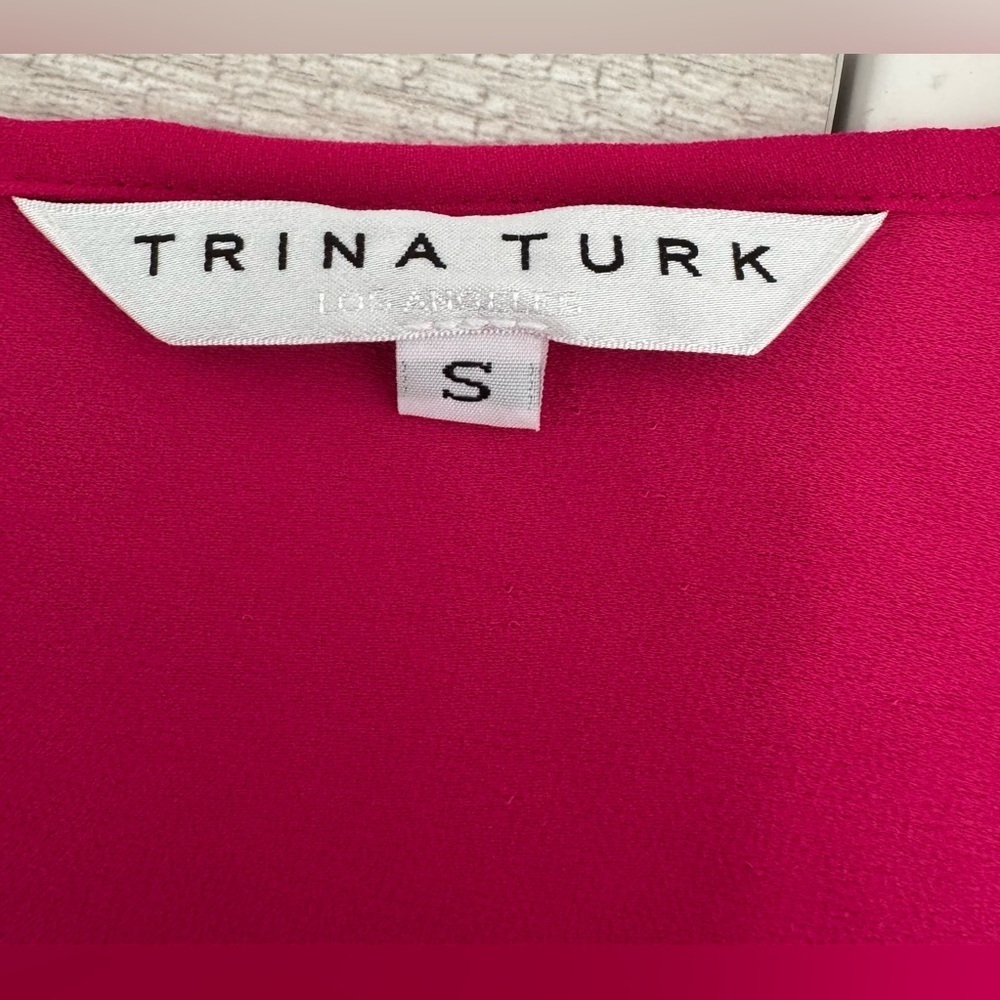 TRINA TURK Radiant Dress Bias Cut Drapey Asymmetrical Cocktail Sexy Size Small - Picture 11 of 11